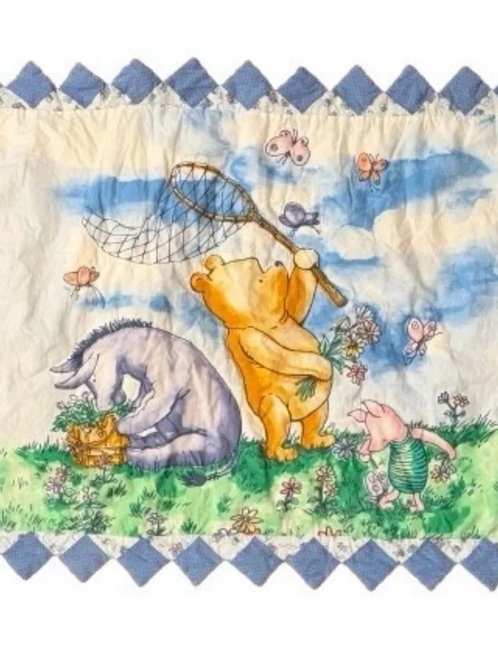 Vintage Disney Winnie the Pooh Quilt Twin Size C&F Enterprises